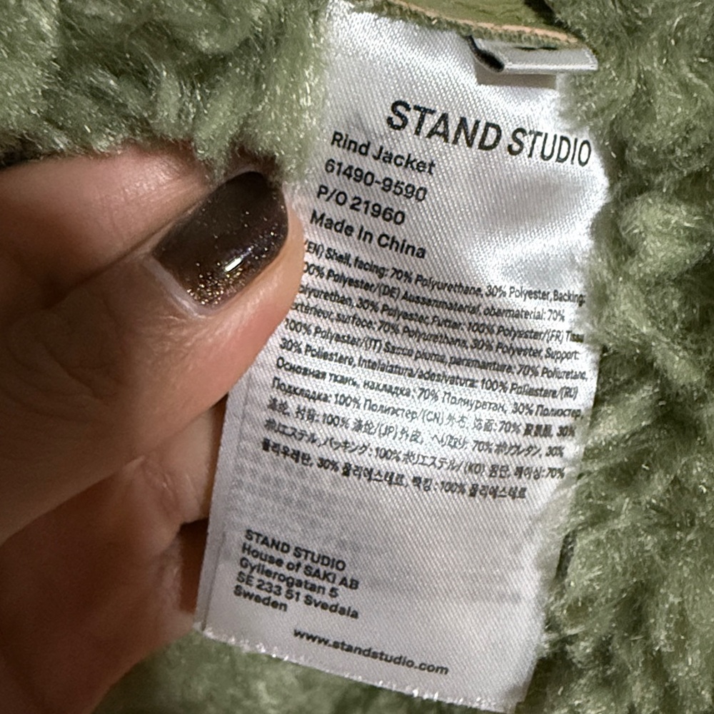 Stand Studio SSense Exclusive Green Rind Jacket - Size - Picture 6 of 8